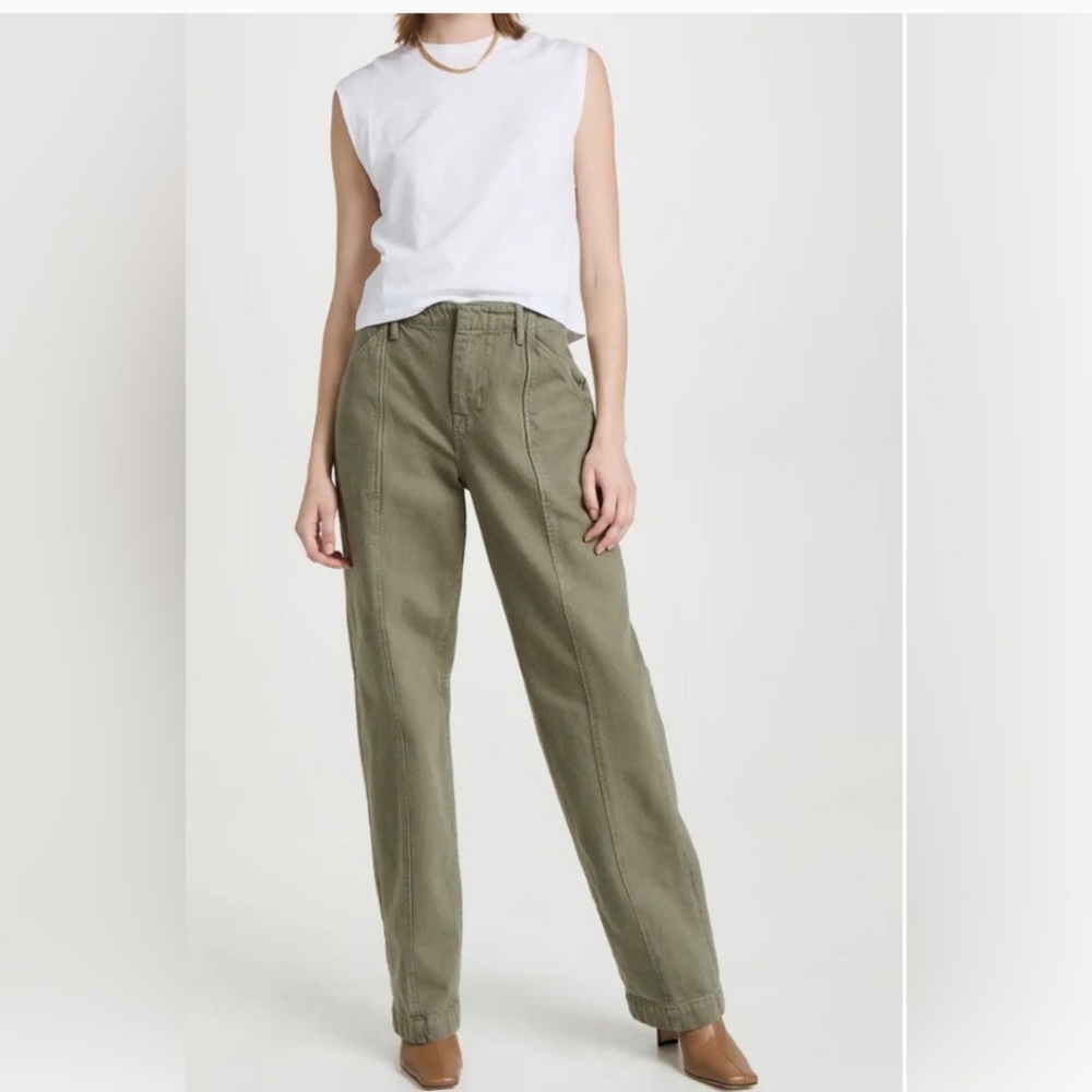 NWOT Frame Denim High Rise Relaxed Denim Trousers